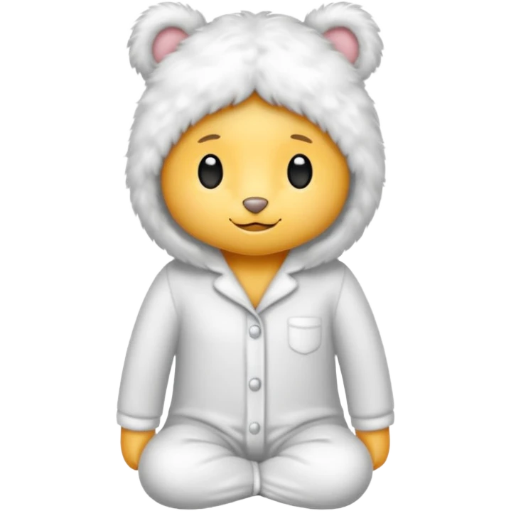 fluffy pyjamas emoji