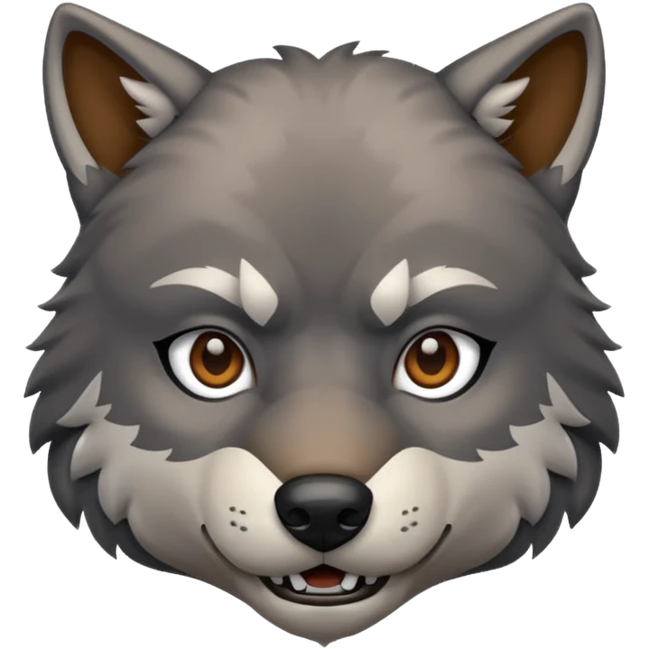 Wolf that is manly emoji