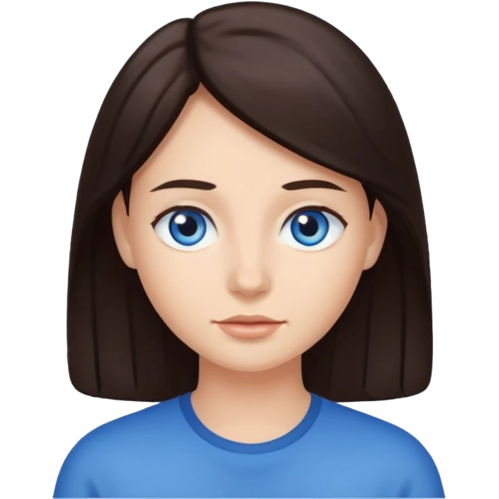 Wish Bone with dark brown hair emoji