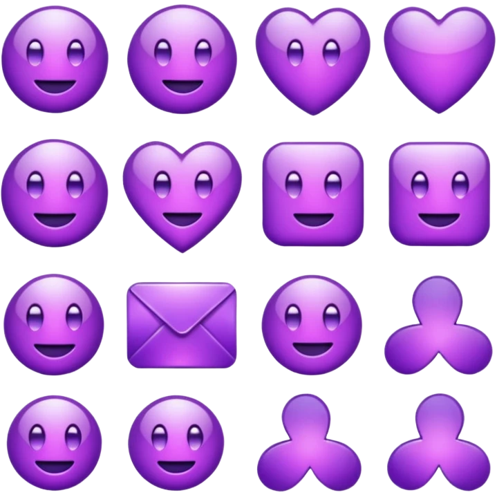 purple icons emoji