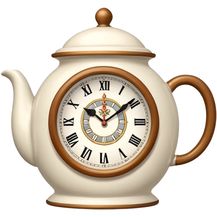 Clock that tea emoji