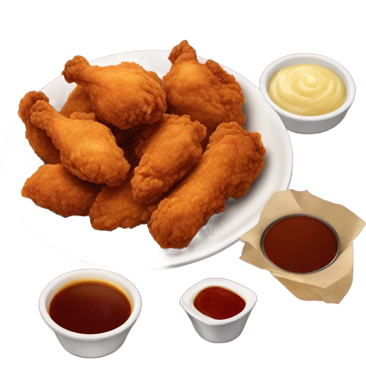 Prism fried chicken ￼ emoji