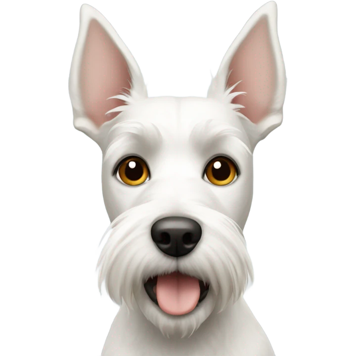 white terrier with longer upright ears emoji