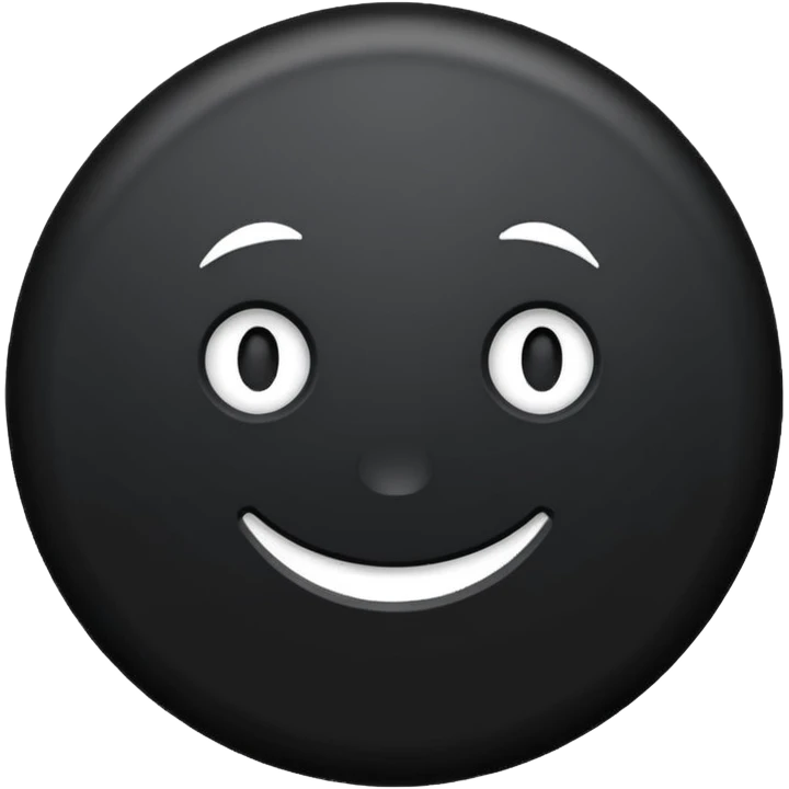 Black Circle with MB written on it emoji