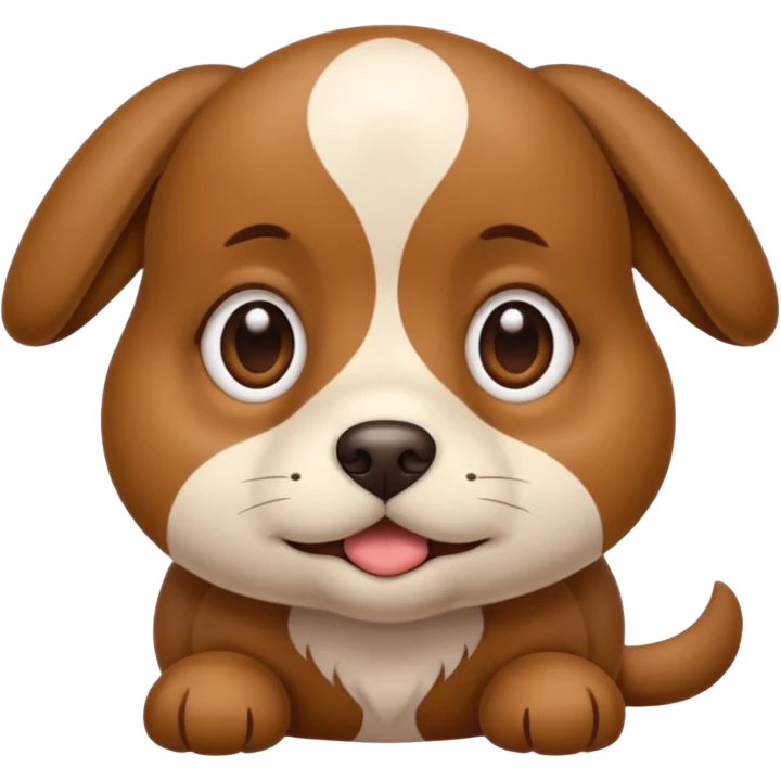 Um cachorro explodindo a mente emoji