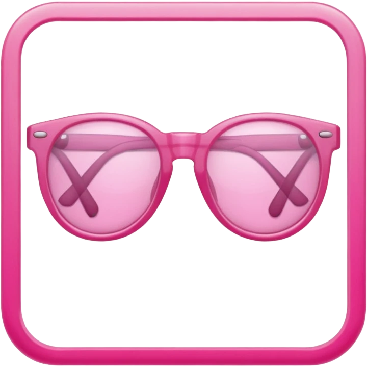  a barbie pink glasses emoji