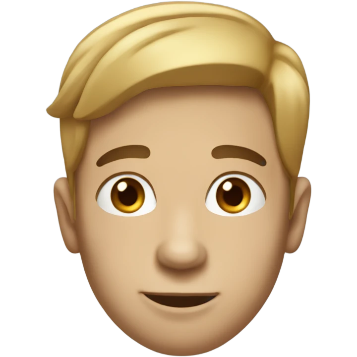 While male with brunette hair with a nose of Pinocchio emoji
