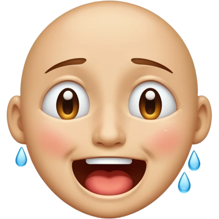 A face crying and laughing emoji