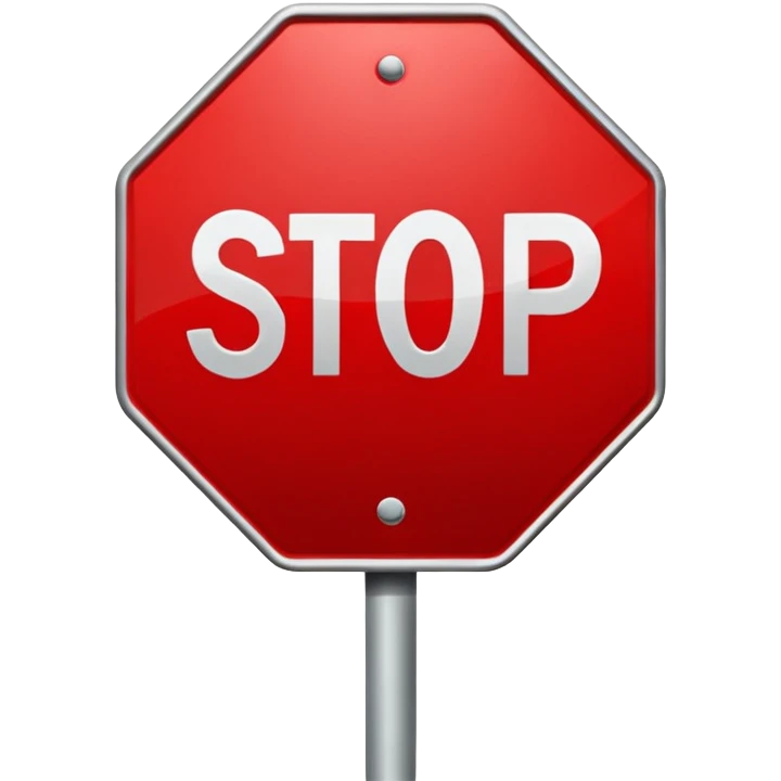 stop sign emoji