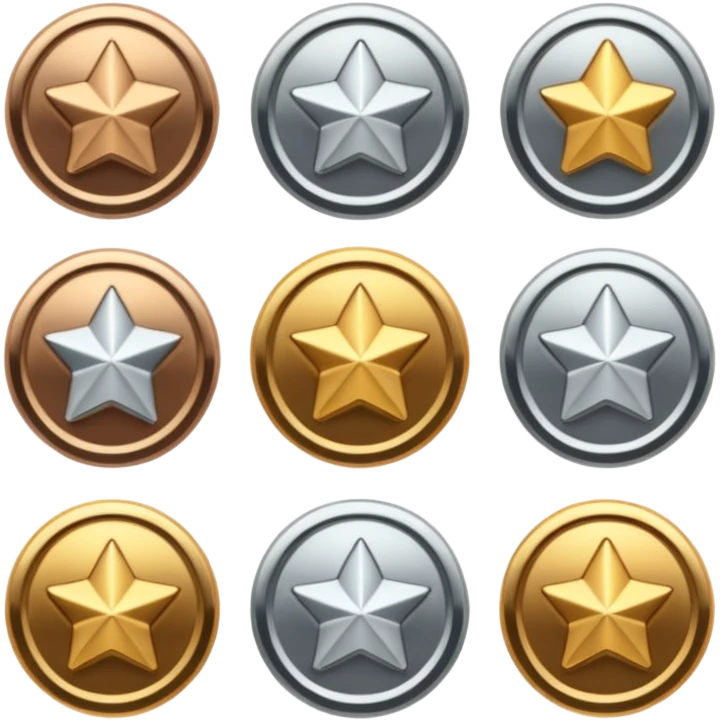 Subscription badges by levels first, second, third emoji