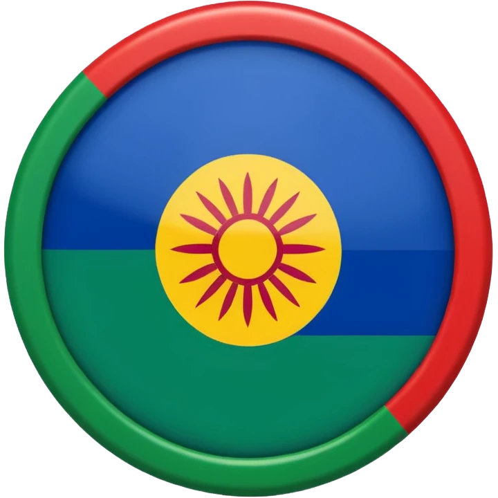 Drapeau gitan emoji