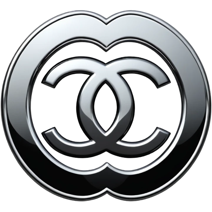 Chanel sport logo chrome glossy emoji