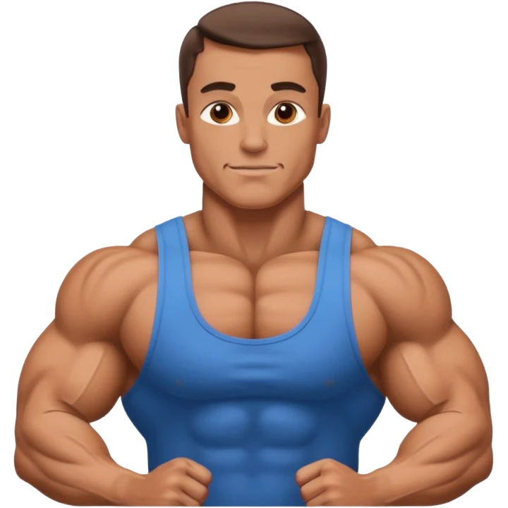 bodybuilder posing emoji