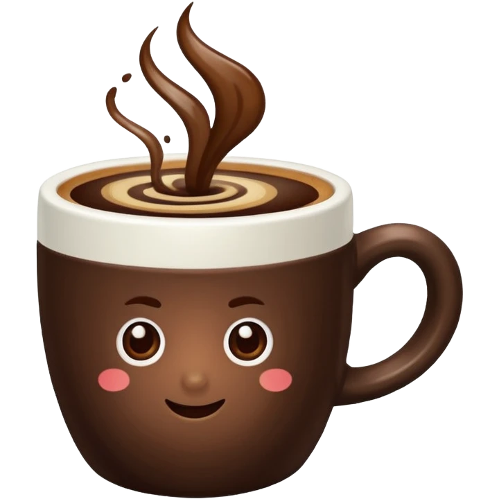 Cute coffee emoji
