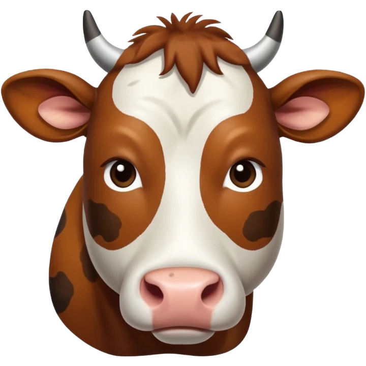 Очень больная коровка emoji