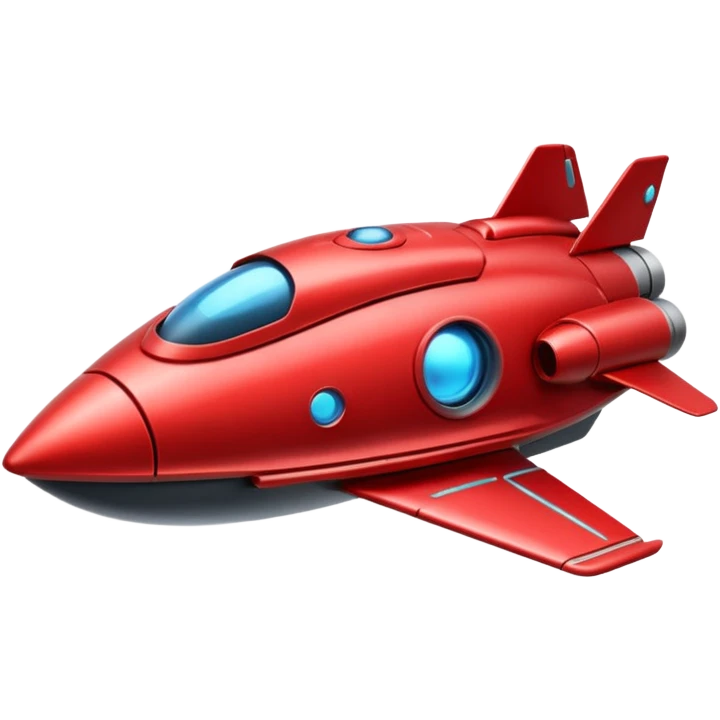 red spaceship emoji