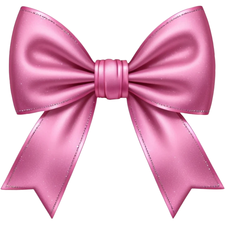 bow glitter pink emoji