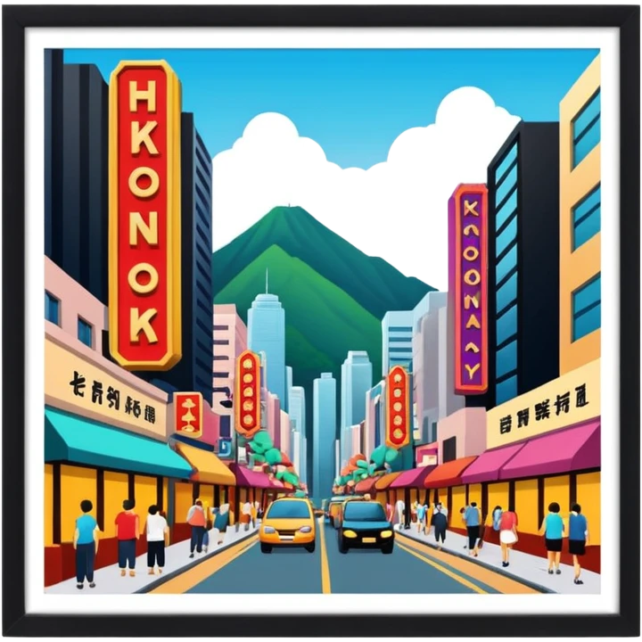 Hongkong Hollywood Street emoji