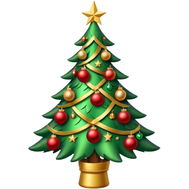 Lit Xmas tree emoji