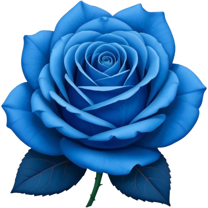 Blue rose emoji