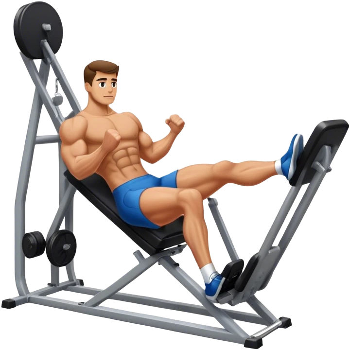 guy leg press machine emoji