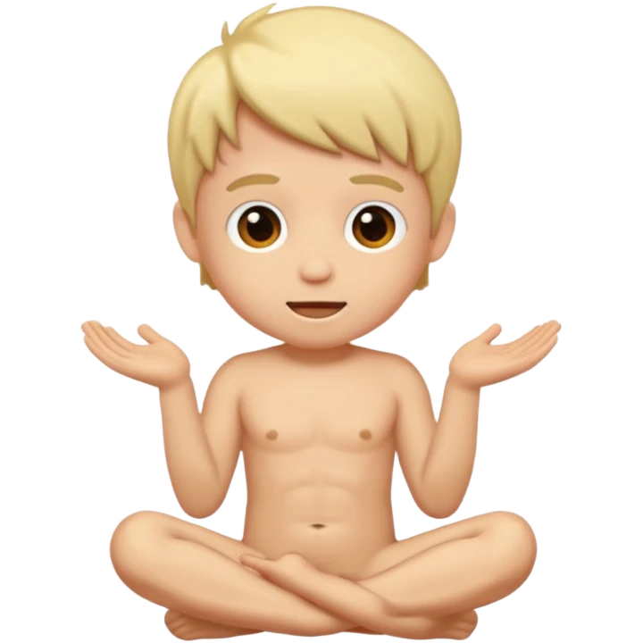 Make a naked boy emoji