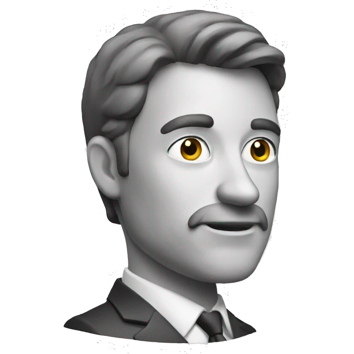 A man holding a script emoji