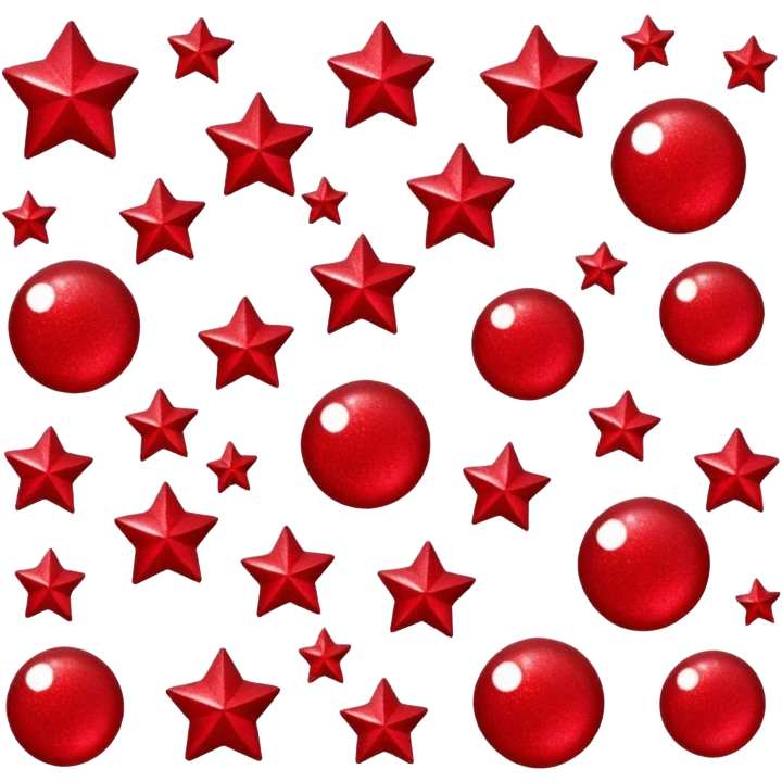 red glitter army emoji
