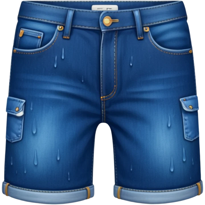 Wet denim shorts emoji