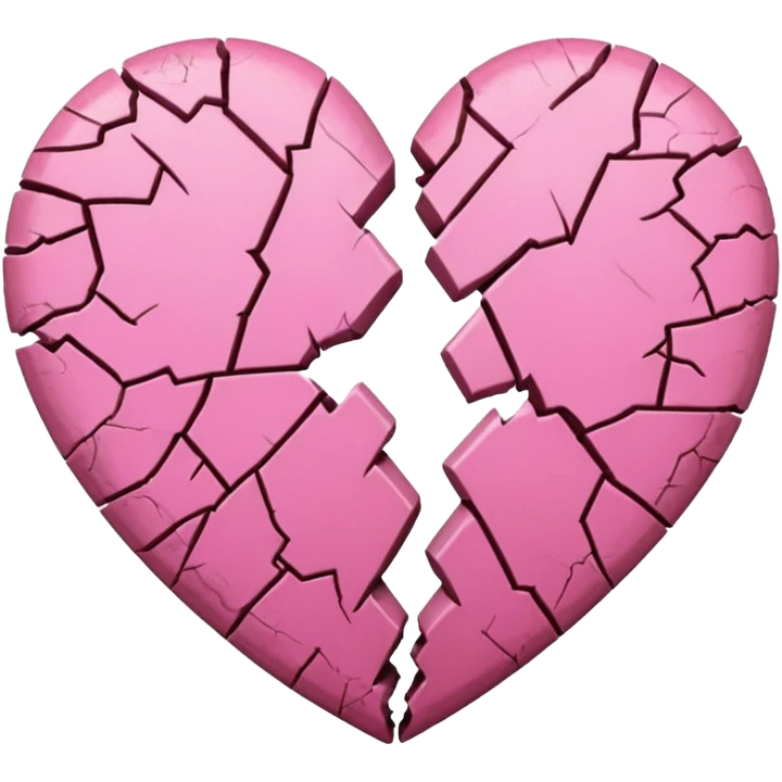 pink broken heart
 emoji