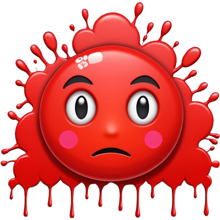 Сделай красное граффити "CNS" emoji