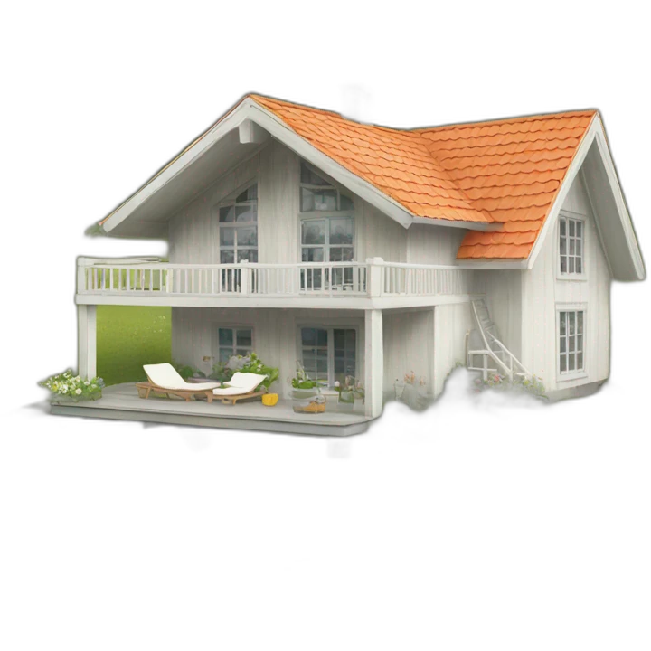 scandinavian summer house emoji