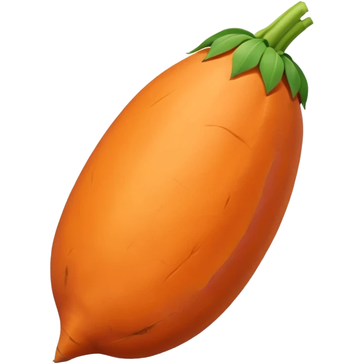 pointy sweet potato no green part emoji