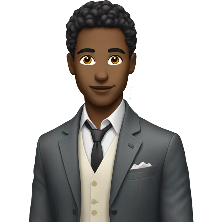 portrait of stylish young man emoji