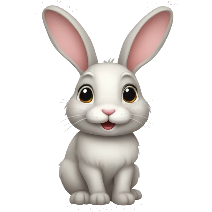 bunny drawing looking sideways emoji