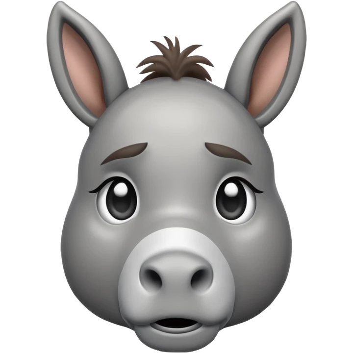Emoji d'un âne qui pleure emoji