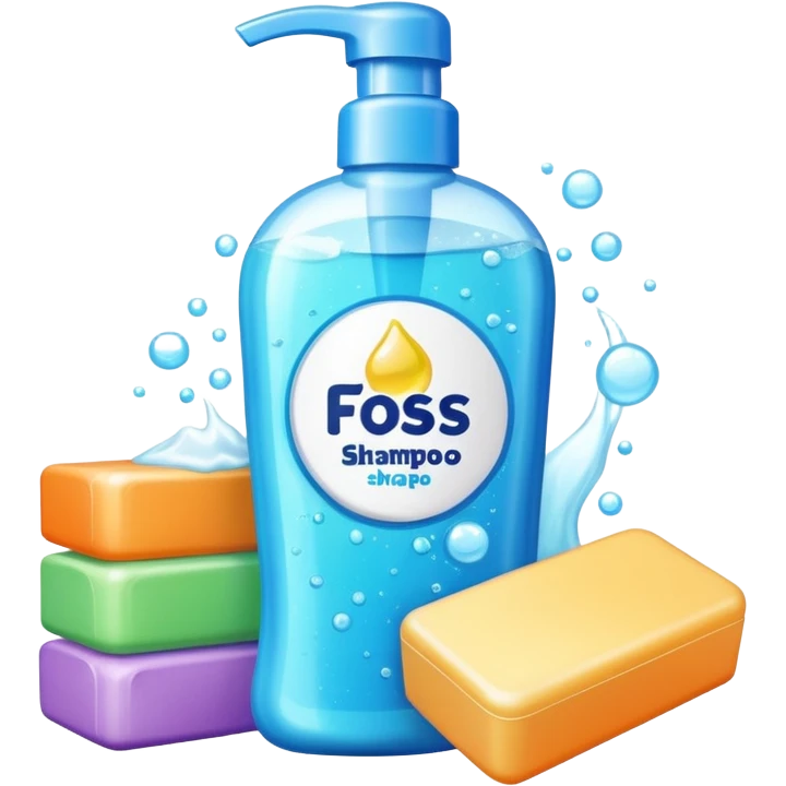 Soap and kids shampoo emoji