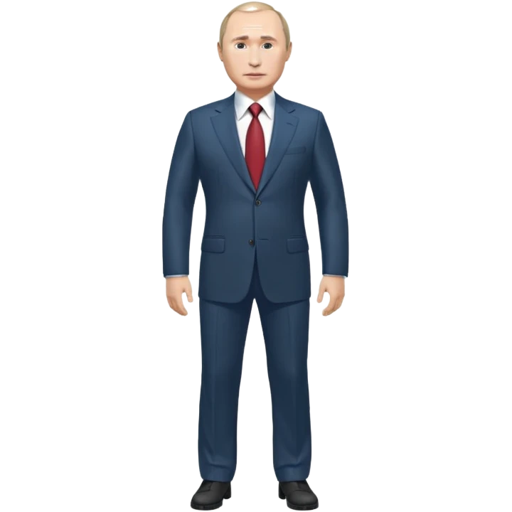 путин во весь рост, голова больше тела  emoji