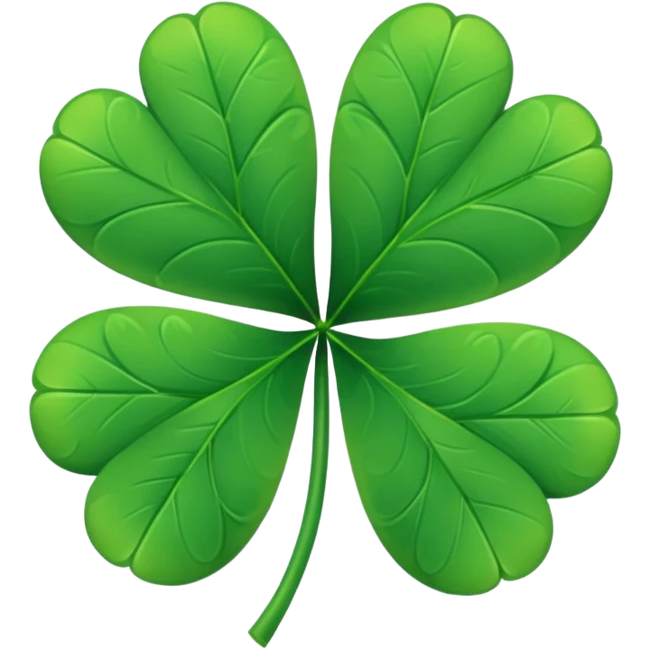 Five leaf clover emoji
