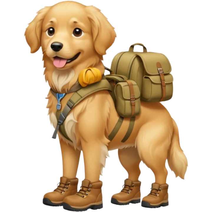 trvelling dog emoji