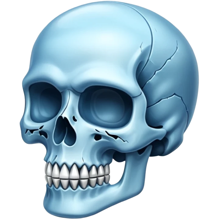 Caveira de cristal emoji