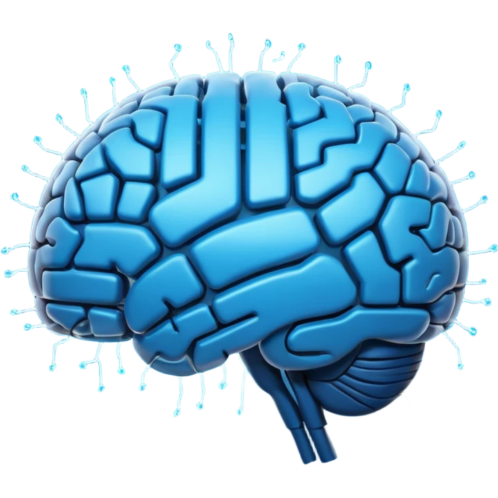 digital brain emoji