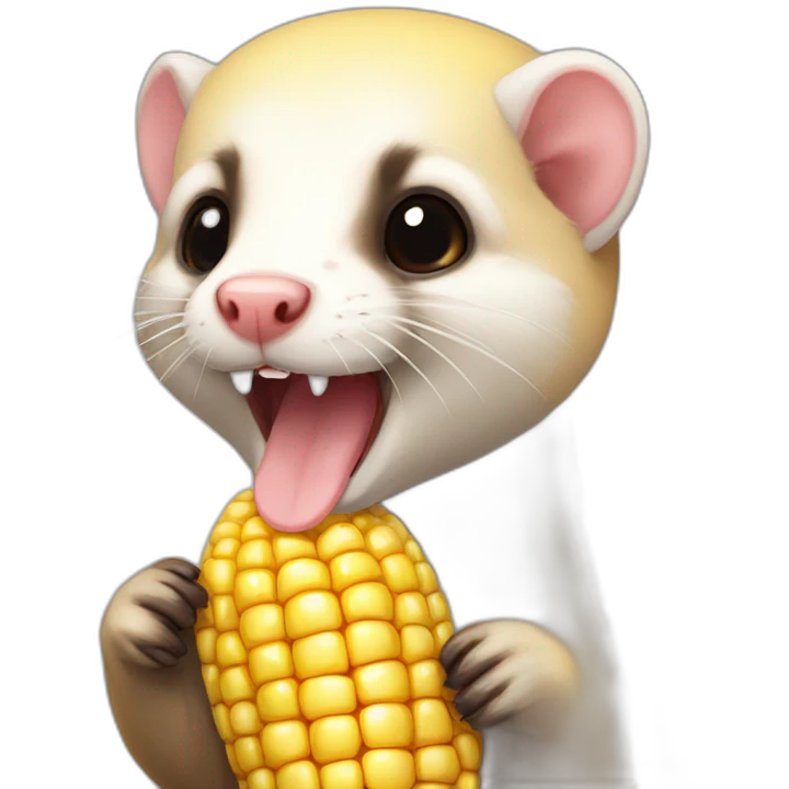 Corn ferret emoji
