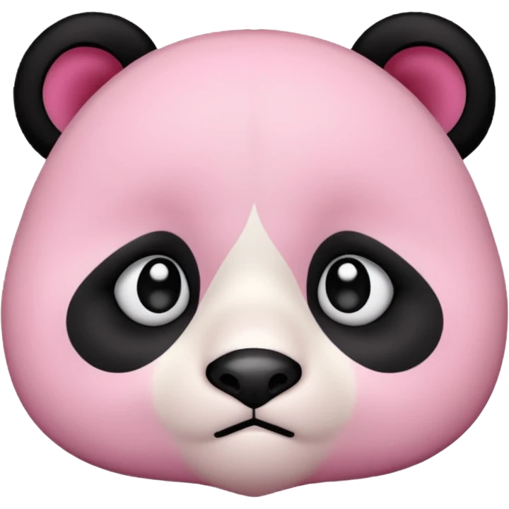 Emo pink panda emoji