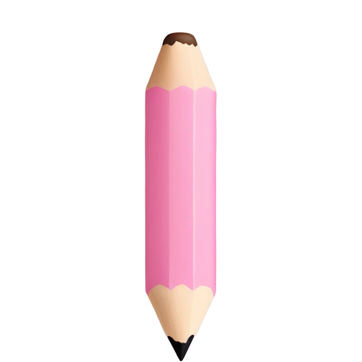 Light pink cute Pencil emoji