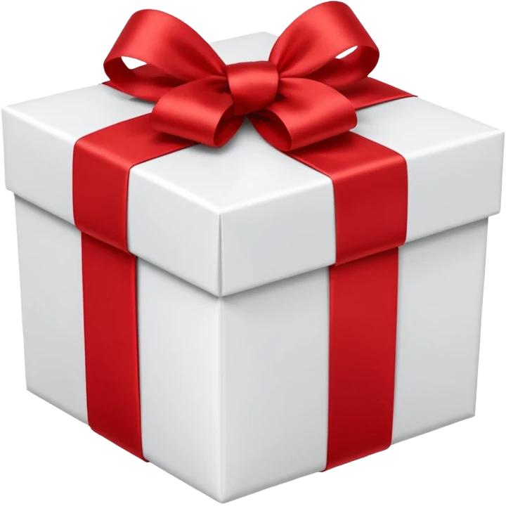 white gift box emoji