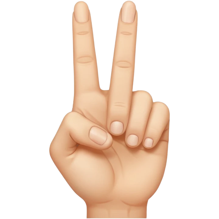 A hand with middle finger down emoji