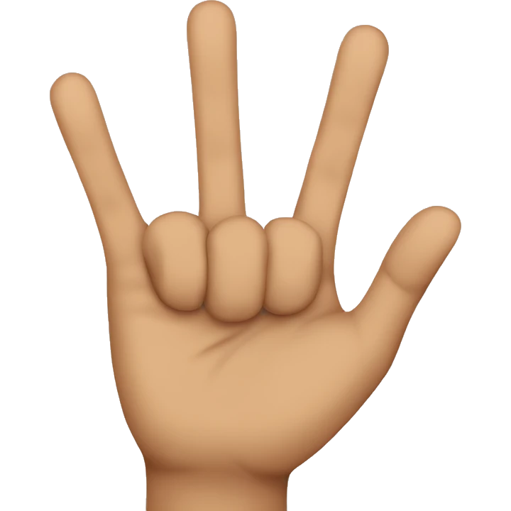 Hand making a Loser sign emoji