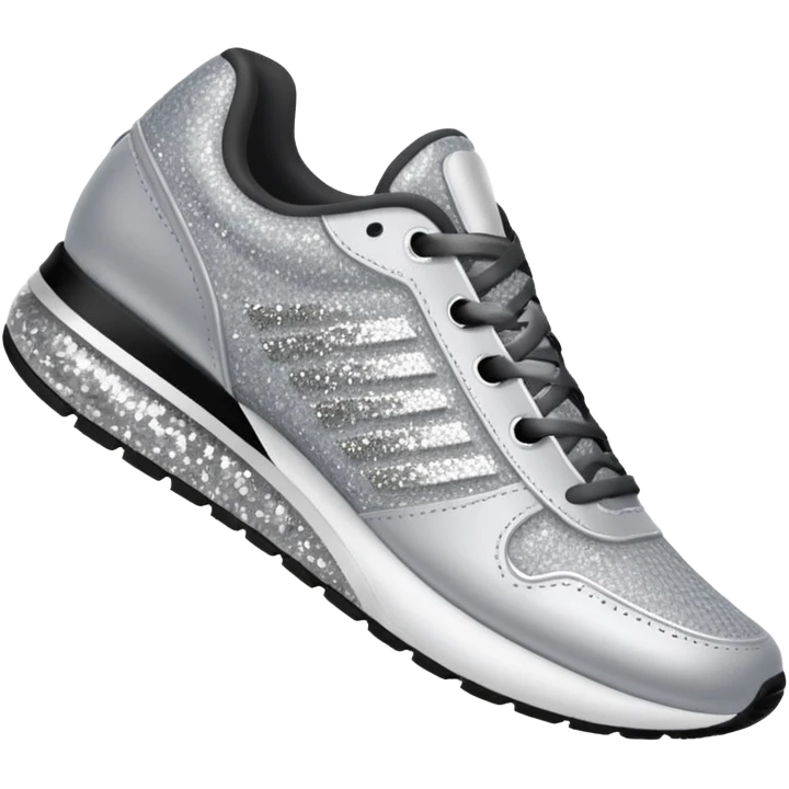 glitter running shoes no brand emoji