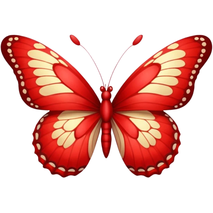Red butterfly emoji